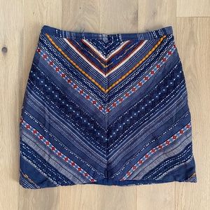 Maeve Embroidered Mini Skirt from Anthropologie